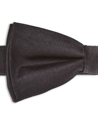 Solid Silk Pretied Bow Tie - Exclusive