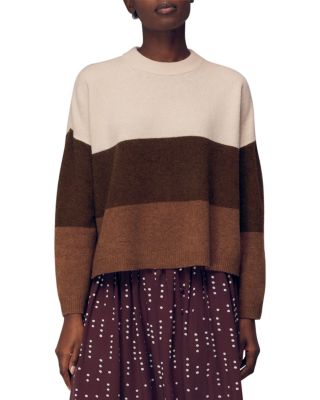 Whistles - Color Blocked Wool Sweater