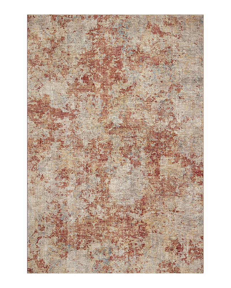 Loloi Gaia Gaa-03 Area Rug, 7'10 X 10'2 In Taupe/brick