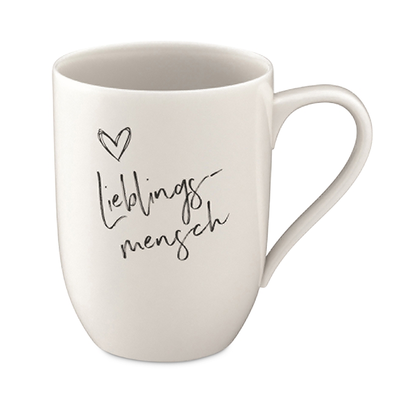 Villeroy & Boch Lieblingsmensch Statement Mug In Lievlingsmensch