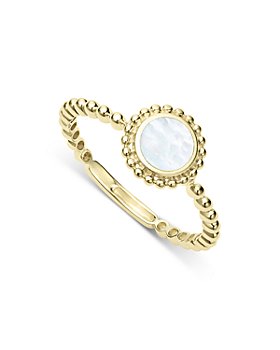 LAGOS - 18K Yellow Gold Covet Mother of Pearl Stack Ring - 100% Exclusive
