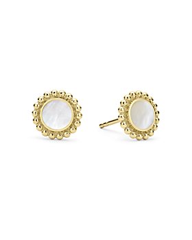 LAGOS - 18K Yellow Gold Covet Mother of Pearl Stud Earrings - 100% Exclusive