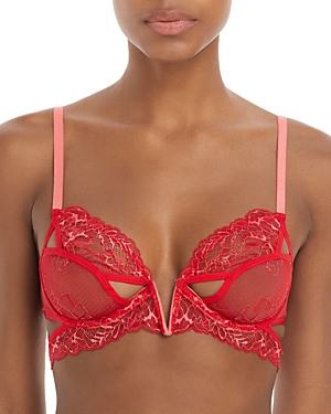 Thistle And Spire Kane Cutout V-wire Bra In Chili