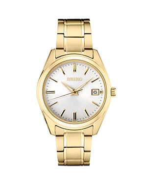 Seiko Watch Seiko Essentials Watch, 40.2mm In White/gold