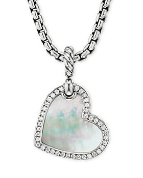 David Yurman - Sterling Silver Elements® Heart Amulet with Mother-of-Pearl