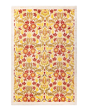Bloomingdale's Arts & Crafts M1604 Area Rug, 6'3 X 9'1 In Ivory