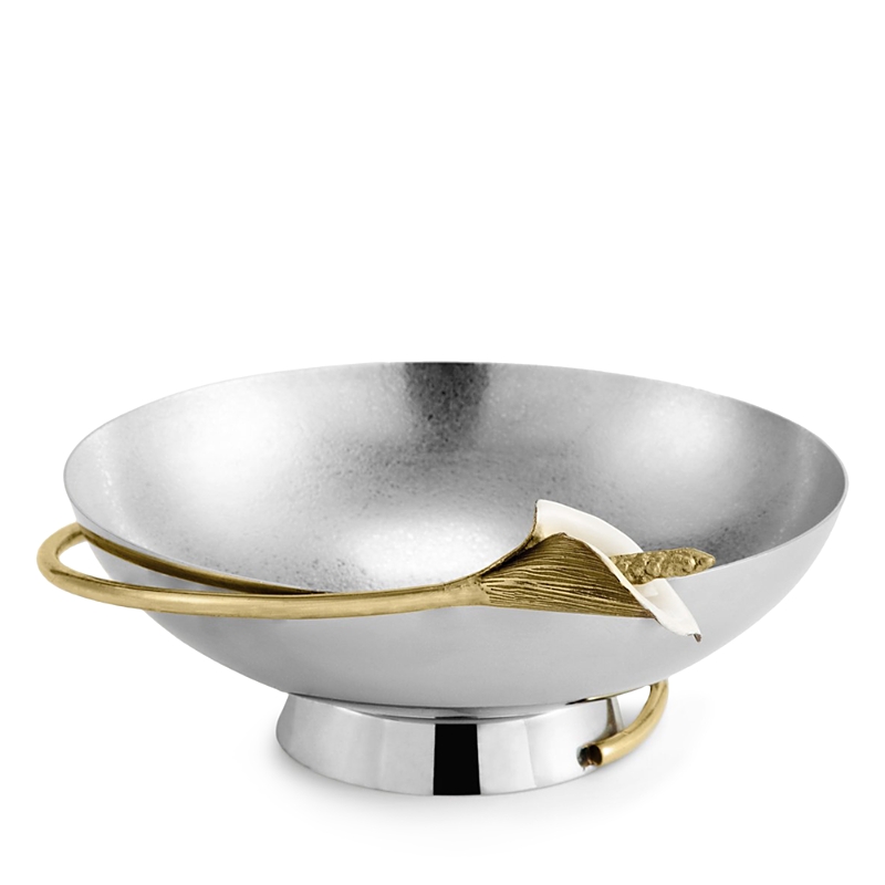 Michael Aram Calla Lily Nut Dish In Silver