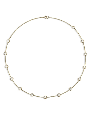 Shop Ippolita 18k Yellow Gold Lollipop Mother Of Pearl Station Collar Necklace, 16-18 In White/gold