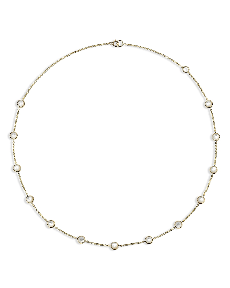 Ippolita 18K Yellow Gold Lollipop Mother of Pearl Station Collar Necklace, 16