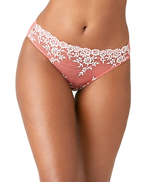 Wacoal Embrace Lace Bikini Underwear 64391 In Faded Rose/white Sand