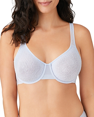 Wacoal All Edge Underwire Lace Bra In Arctic Ice
