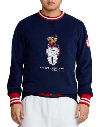 NWT Polo Ralph Lauren Hooded Sweatshirt Hoodie Polo Hockey Bear