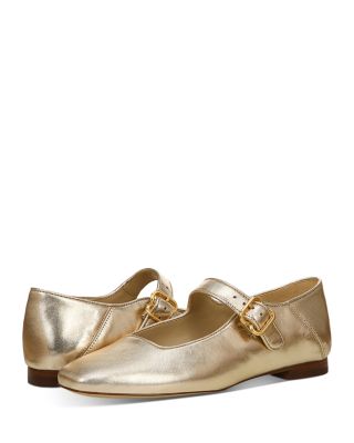 Women's Michaela Square Toe Buckled Mary Jane Flats