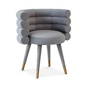 Tov Furniture Betty Velvet Dining Chair In Gray