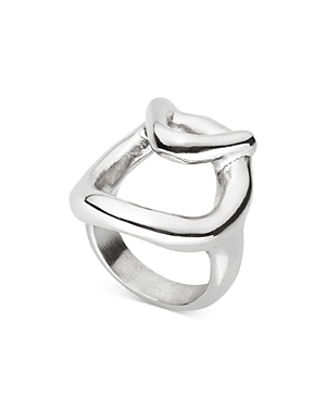 Uno De 50 Game Of 3 Triangle & Circle Ring In Silver