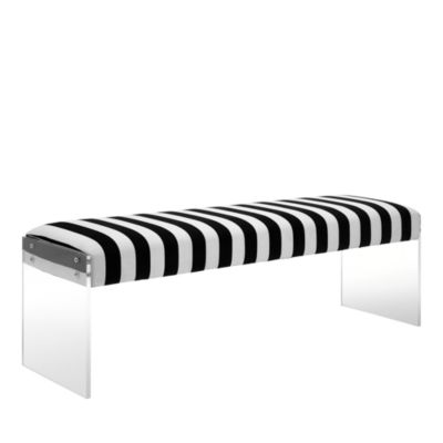 TOV Furniture - Envy Velvet/Acrylic Bench