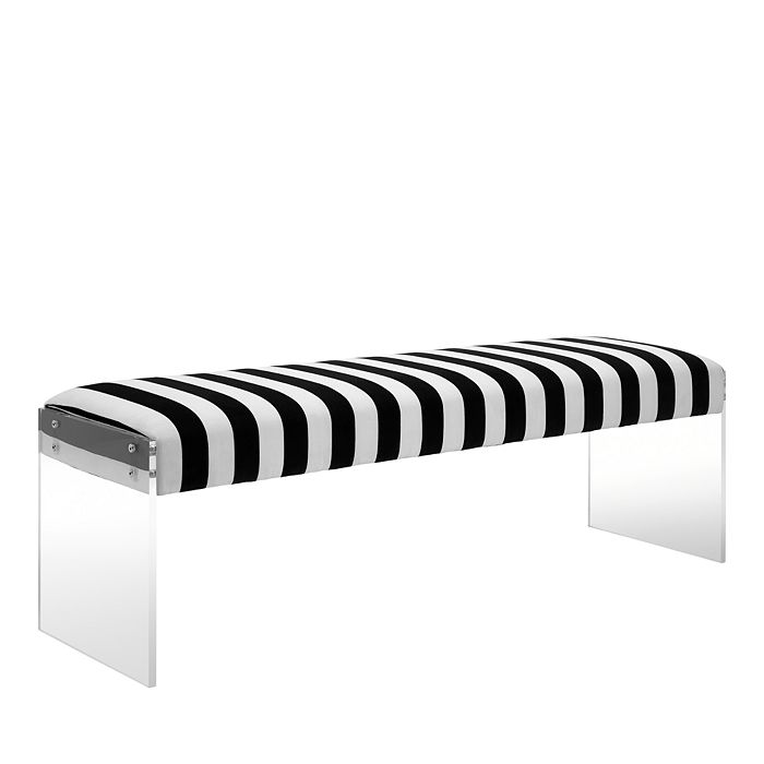 TOV Furniture Envy Velvet/Acrylic Bench Bloomingdale's