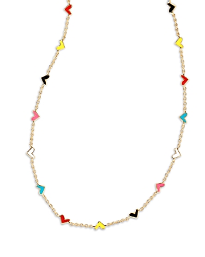 Shop Kendra Scott Haven Heart Strand Necklace, 16 In Gold Multi Mix