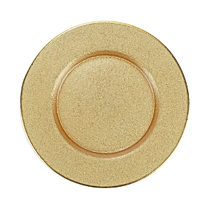 Shop Vietri Metallic Glass Service Plate Charger In Gold