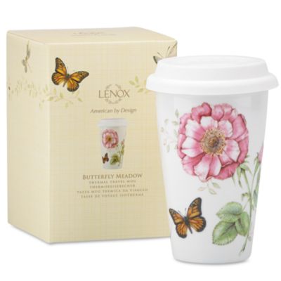 Butterfly Meadow Thermal Travel Mug