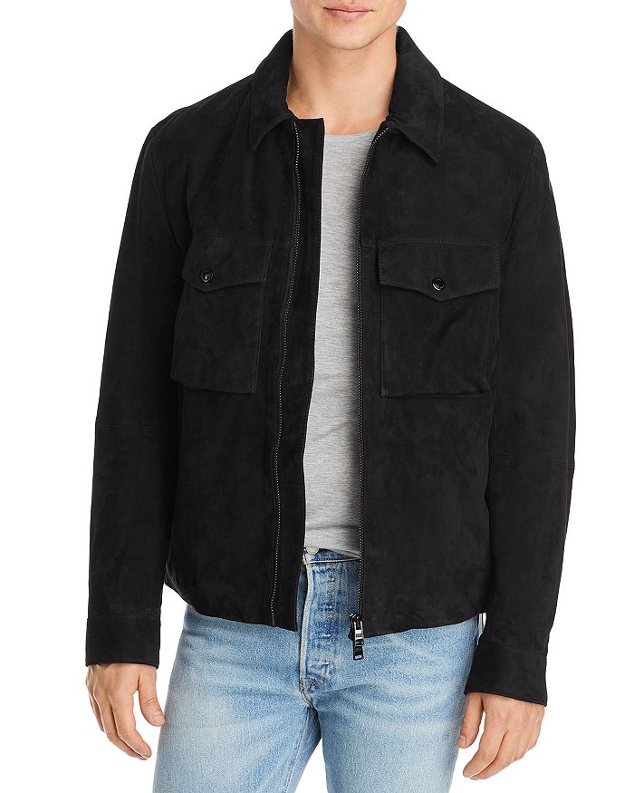 Hugo boss leather jacket bloomingdales discount