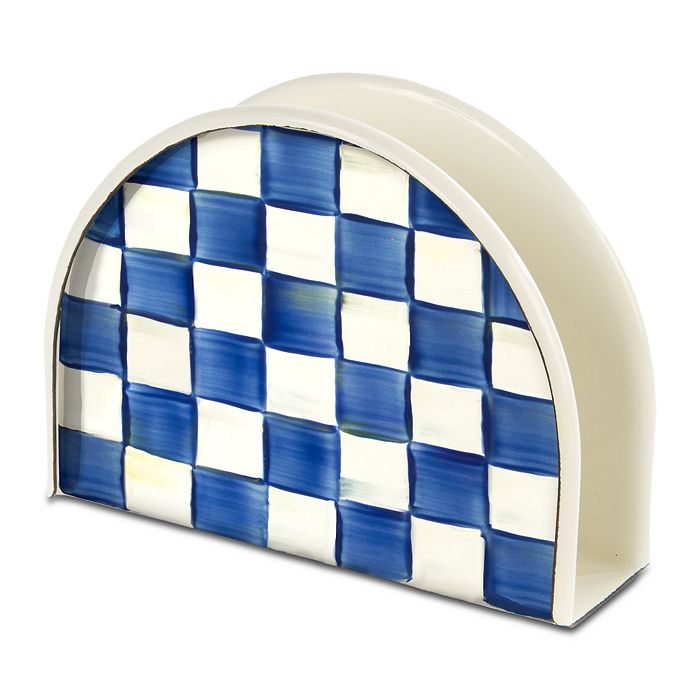 MackenzieChilds Royal Check Enamel Napkin Holder Bloomingdale's