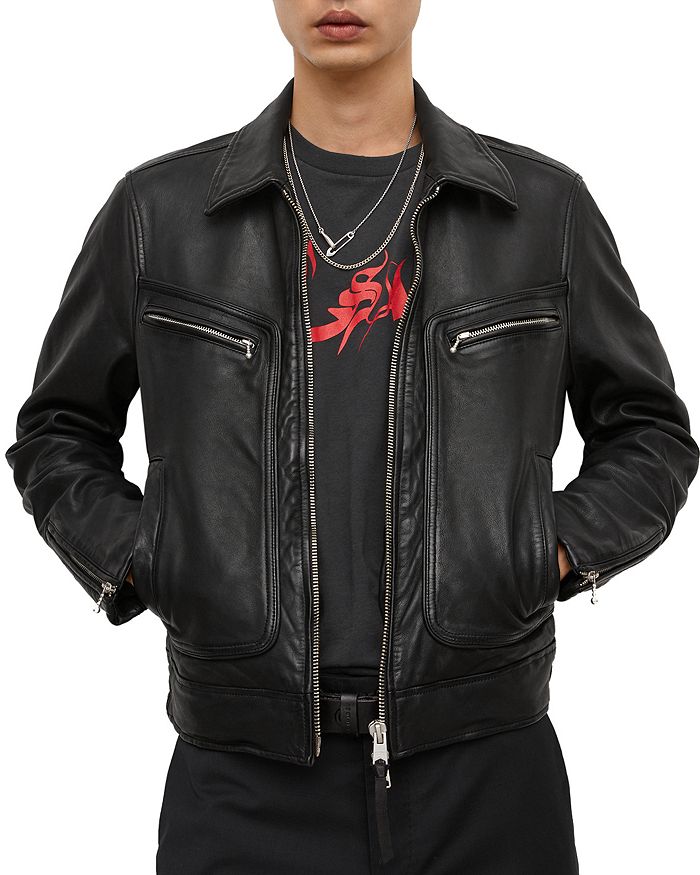 All saints deals used leather jacket