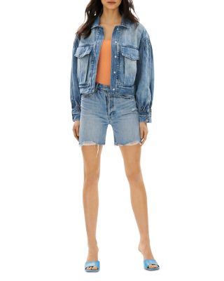 Blue Revival 90's Destructed Denim Shorts | Bloomingdale's