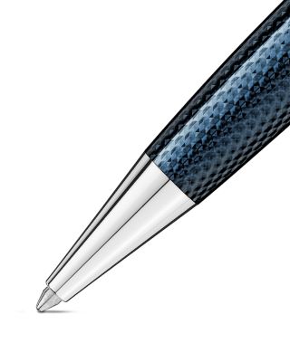 Meisterst&uuml;ck Solitaire Dou&eacute; Blue Hour Classique Platinum Coated Ballpoint Pen
