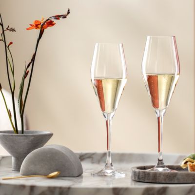 La Divina Champagne Flutes, Set of 4