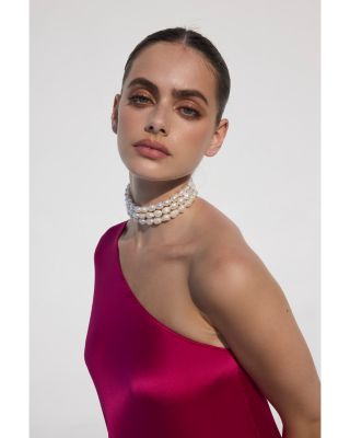 Nora Cultured Freshwater Pearl Triple Row Choker Necklace, 16.25"