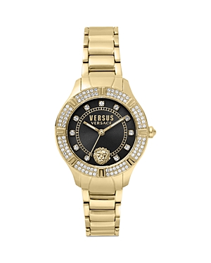 Versus Canton Road Bracelet Watch, 36mm In Black/gold