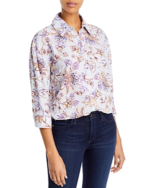 Cupio Printed Button Front Shirt