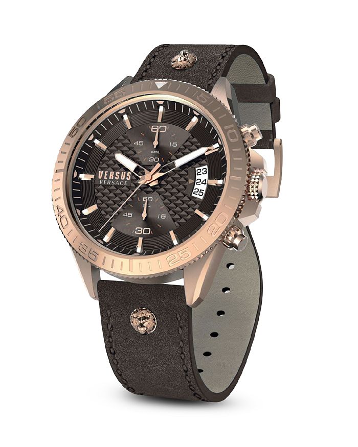 Versus Griffith Chronograph Collection, 46mm In Black/rose Gold