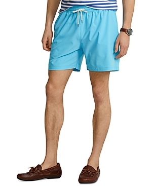 Polo Ralph Lauren 5.75-inch Traveler Classic Swim Trunks In Blaze Blue