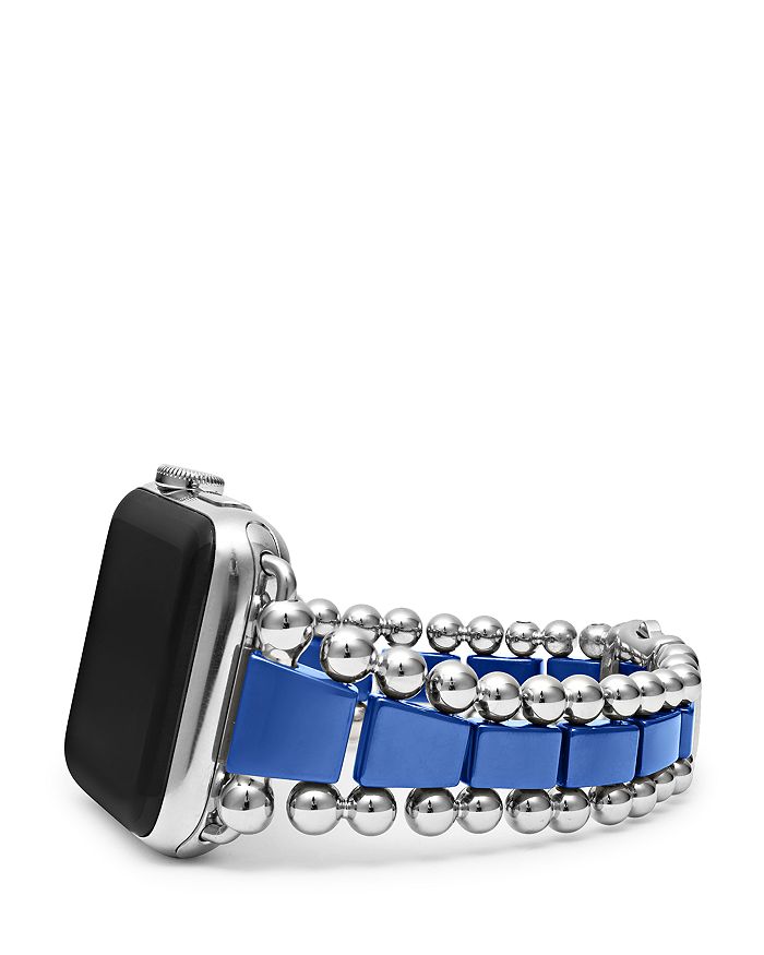 LAGOS - Sterling Silver & Ultramarine Ceramic Apple&reg; Smart Watchband Bracelet