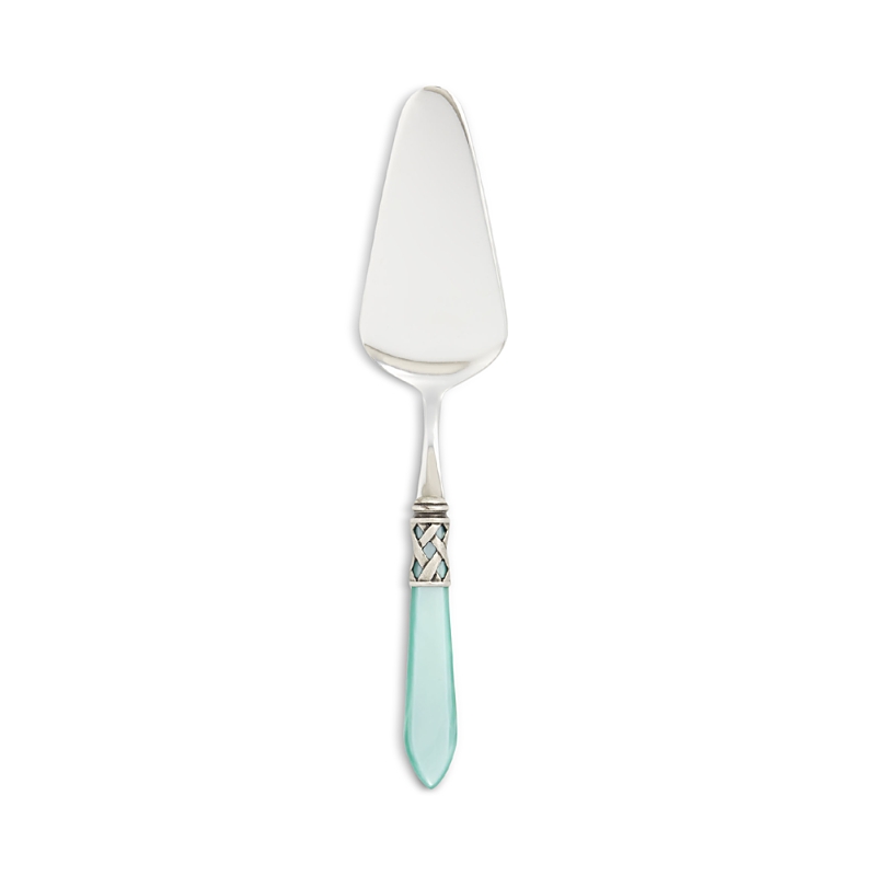 Vietri Aladdin Antique Aqua Pastry Server In Aqua