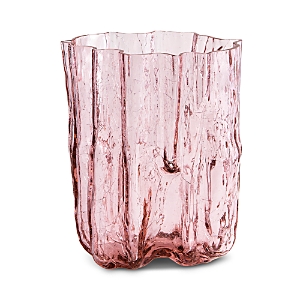 Shop Kosta Boda Crackle Tall Vase In Pink