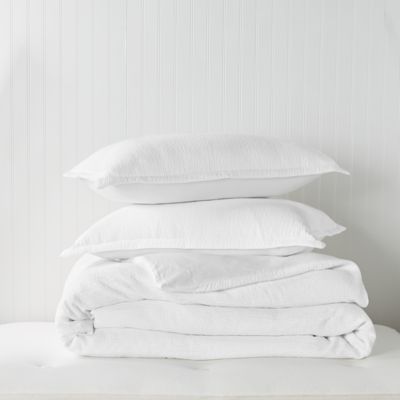 Sky Textured Matelasse Duvet Cover and Sham Set - Exclusive