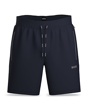 Boss Mix & Match Cotton Stretch Logo Print Drawstring Shorts