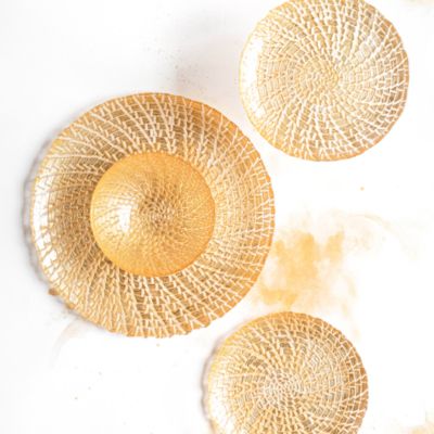 VIETRI - Glass Gold Crocodile Collection
