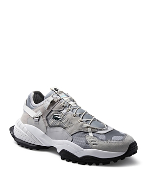 Shop Lacoste Men's L-guard Breaker Sneakers In Gray