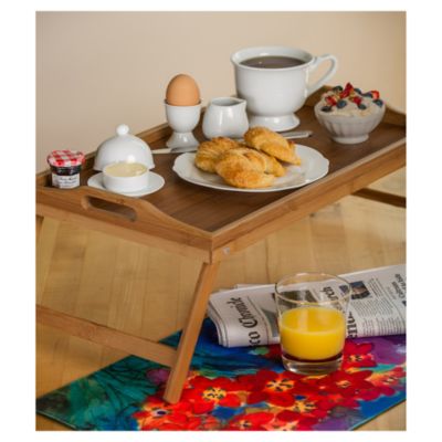 Folding Bamboo Breakfast Tray