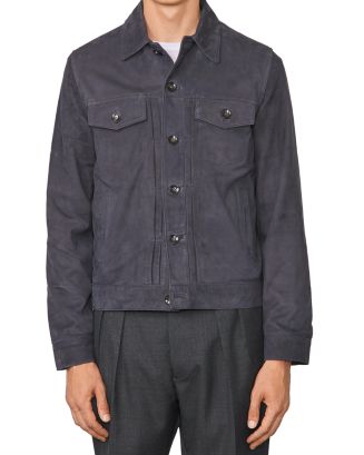 Officine generale liam 2025 suede jacket