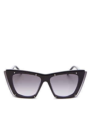 Alexander Mcqueen Cat Eye Sunglasses In Black/purple