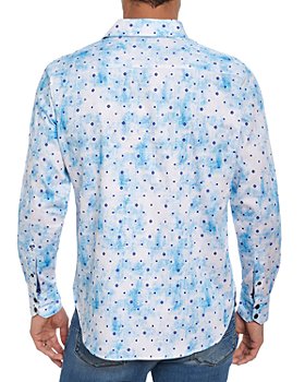 Mens Shirts Robert Graham Shirts Robert Graham Cotton Classic-fit Printed Button-down Shirt in Blue for Men 