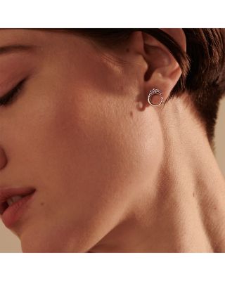 Sterling Silver Legends Naga Stud Earrings