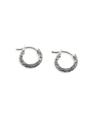 Radial Sterling Silver Classic Chain Convertible Disc Drop Hoop Earrings