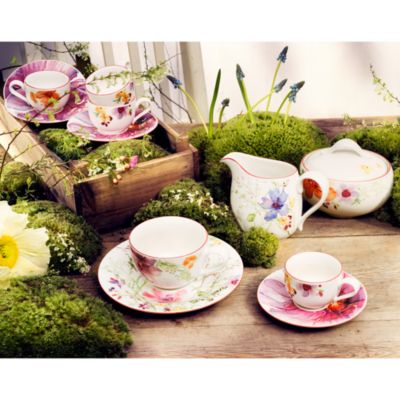 thumbnail image 2 of Villeroy & Boch Mariefleur Dinner Plates & Mugs – Floral Ceramic Set, Dishwasher Safe 2 of 6