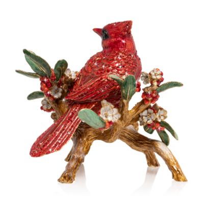 Cardinal on Branch Figurine